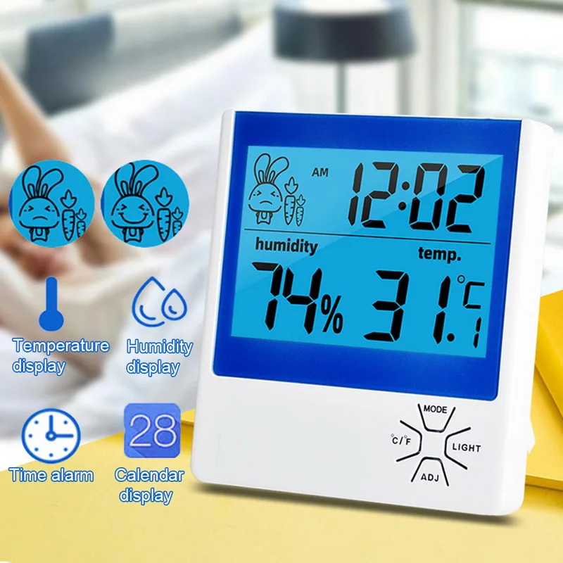Multifunction Electronic LCD Digital Display Quality Thermometer Hygrometer Temperature Humidity Function Indoor |