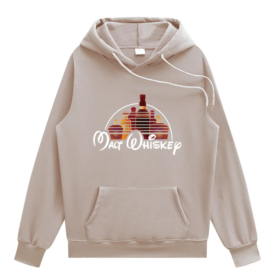 

Модный высококачественный солодовый виски, самый счастливый напиток, Женский пуловер, мужская повседневная Уличная одежда в стиле Харадзю...