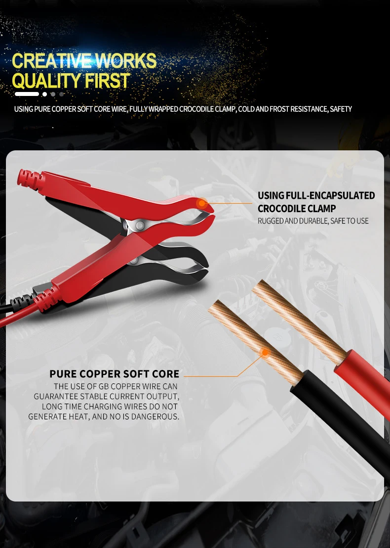 Полностью автоматическое автомобильное зарядное устройство для аккумуляторов 12