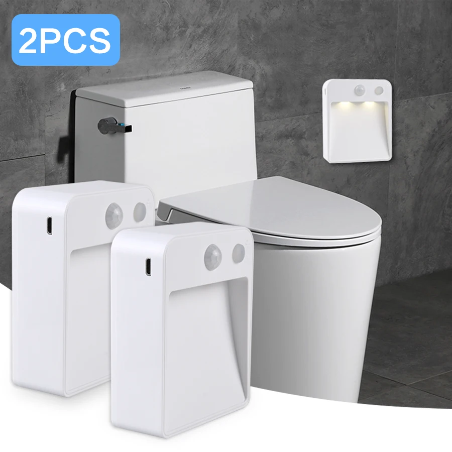 

Motion Detector Lamp with Batteries for Bathroom Toilet Night Lamp Led Lights with Motion Sensor for Kitchen Cabinet Staircase