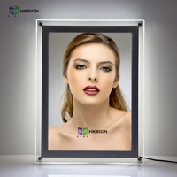 18x24 inch wall mounted crystal frame led halo light backlit photo frames for home d%c3%a9cor decorative signs