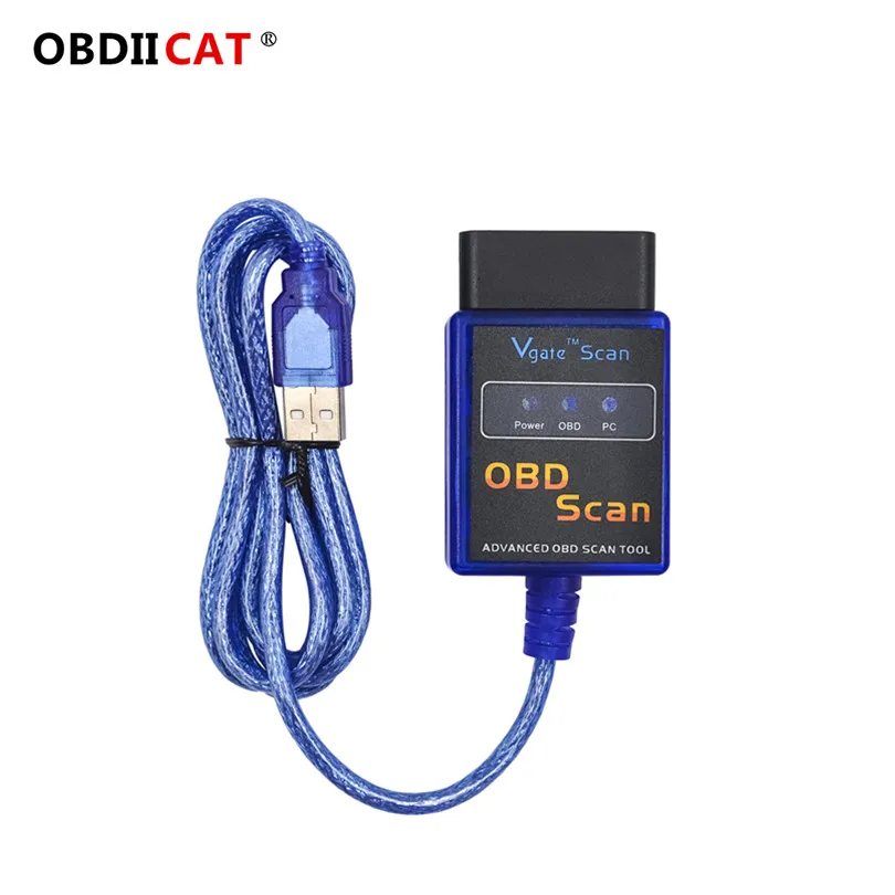 Siper Mini Elm 327 новейшая версия Usb Elm327 Obd Scan/Obdii v2.1 Elm327/VGATE PC интерфейс работает на всех