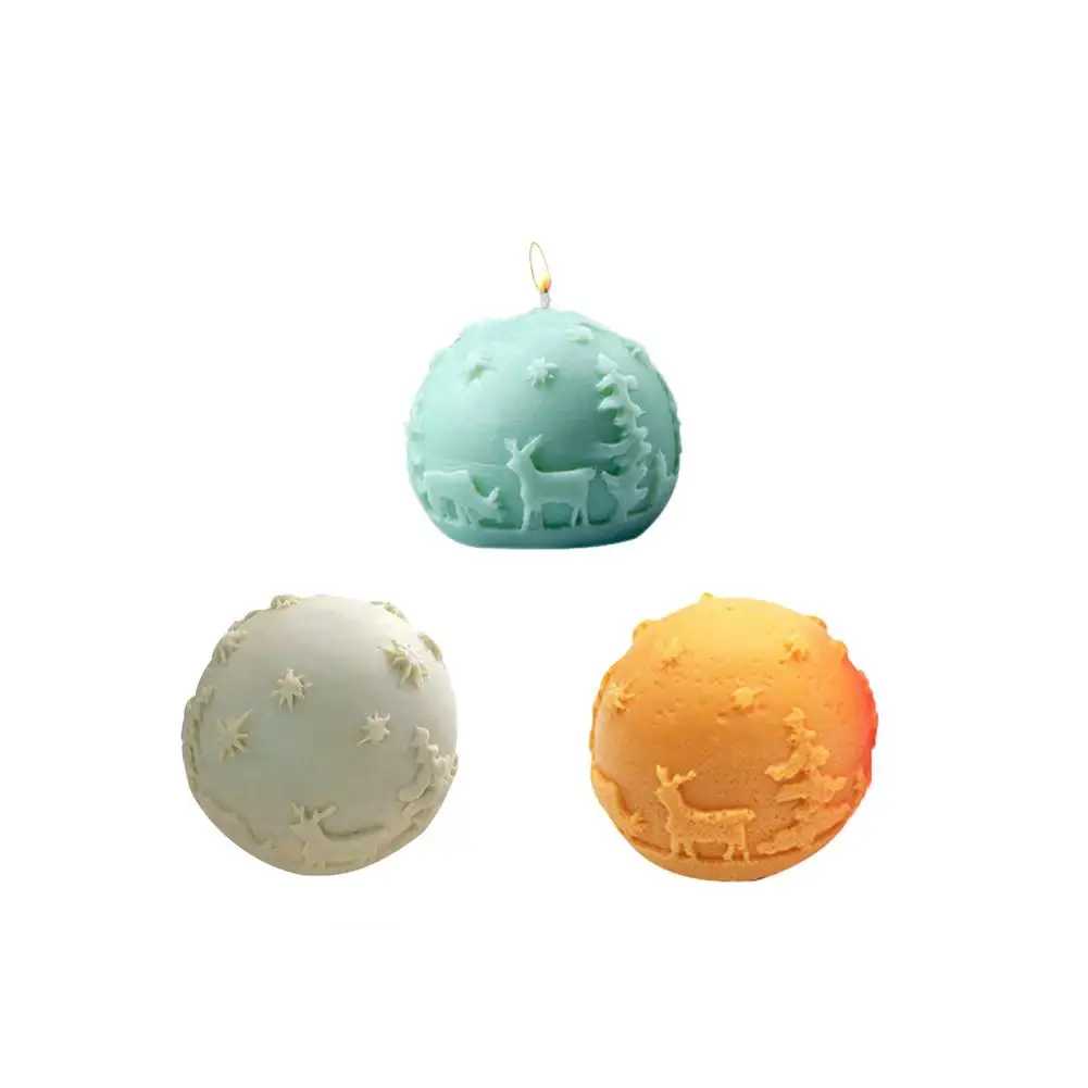 Свеча силиконовая форма Рождество DIY мыло Арома свеча плесень помадка торт