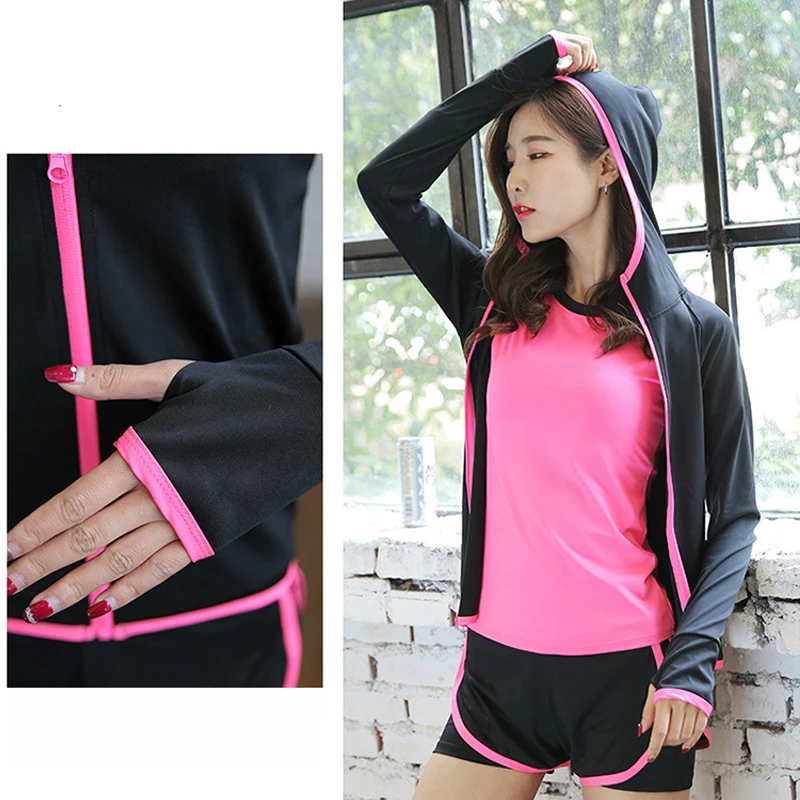 

Женская куртка с капюшоном для бега, Спортивная рубашка для йоги на молнии с длинным рукавом, осенняя Спортивная одежда для бега