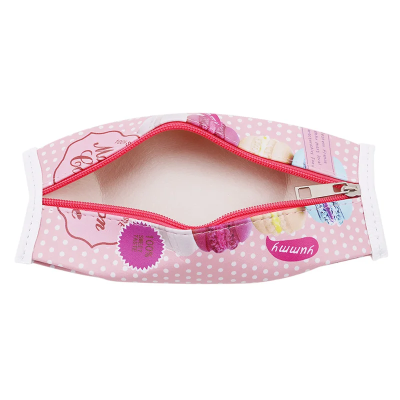PU Leather Pencil Bag Reative Macaron Kawaii CSchool Case For Girls Chocolate Cracker Kids Gift School Supplies | Дом и сад