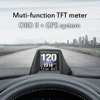 obd gps head up display dual system car digital hud gps speedometer 2 inches lcd overspeed alarm car speed projector