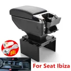 Автомобильные аксессуары, зарядка через USB, для подлокотника Seat Ibiza del модифицированные детали ящик для хранения в подлокотнике автомобиля
