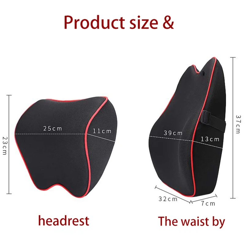 

Car Neck Headrest Pillow Car Accessories Cushion Auto Seat Head Support Neck Protector Automobiles Seat Neck Rest Memory Cotton