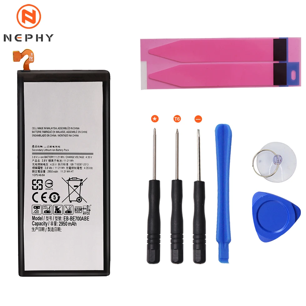 Nephy происхождения Батарея для Samsung Galaxy E5 E7 C7 S7 край SM-E500F E500H E700F E700H G930F G930FD G935F G935FD Duos телефон заменить