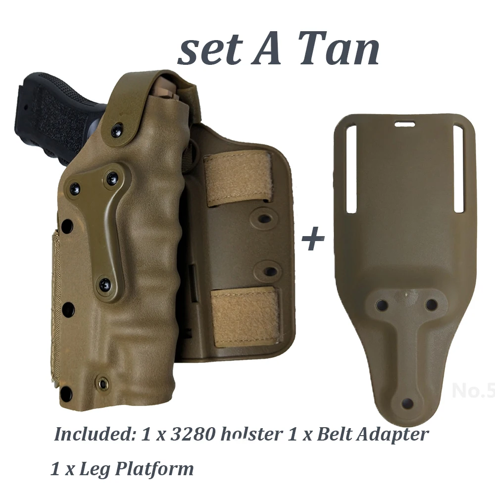 

Тактическая поясная кобура для охоты Safa для GLOCK Colt 1911 M92 M9 SP2022 P226 P228 M9A1 для левой и правой руки для пользователя страйкбола