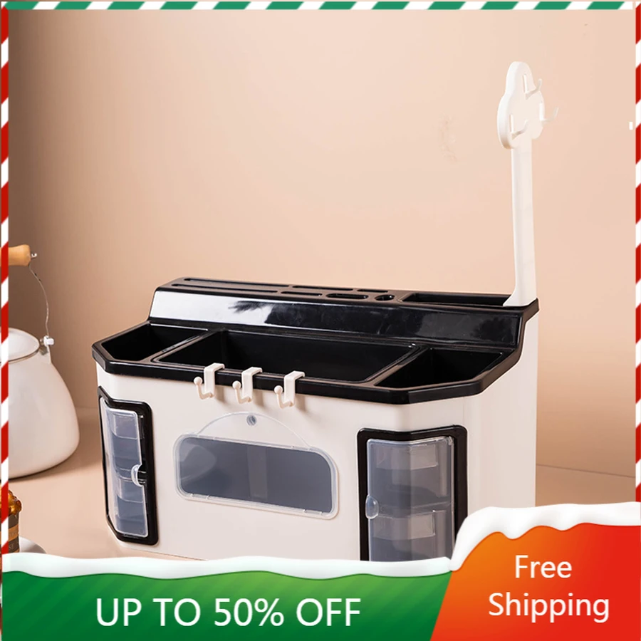 

Drawer Large Plastic Big Size Storage Box Cabinet Dispenser Modern Organizer Box Tableware Rangement Cuisine Dispenser ZZ50SB