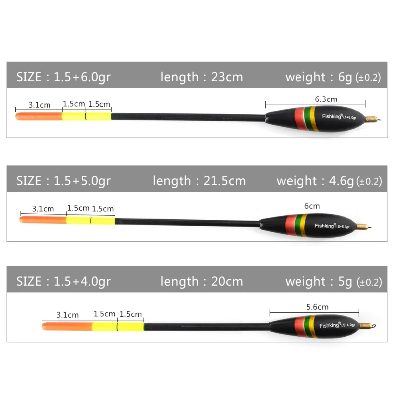 3 шт./лот рыболовный Поплавок Рыболовные Поплавки с медным свинцом Balsa деревянные