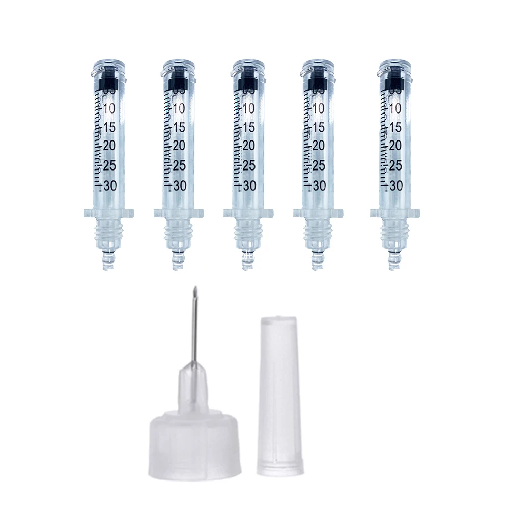 

5pcs 0.3ml lip filler hyaluronique pen Syringe Ampoule Needle for Hyaluronic acid lip injection wrinkle removal water syringes