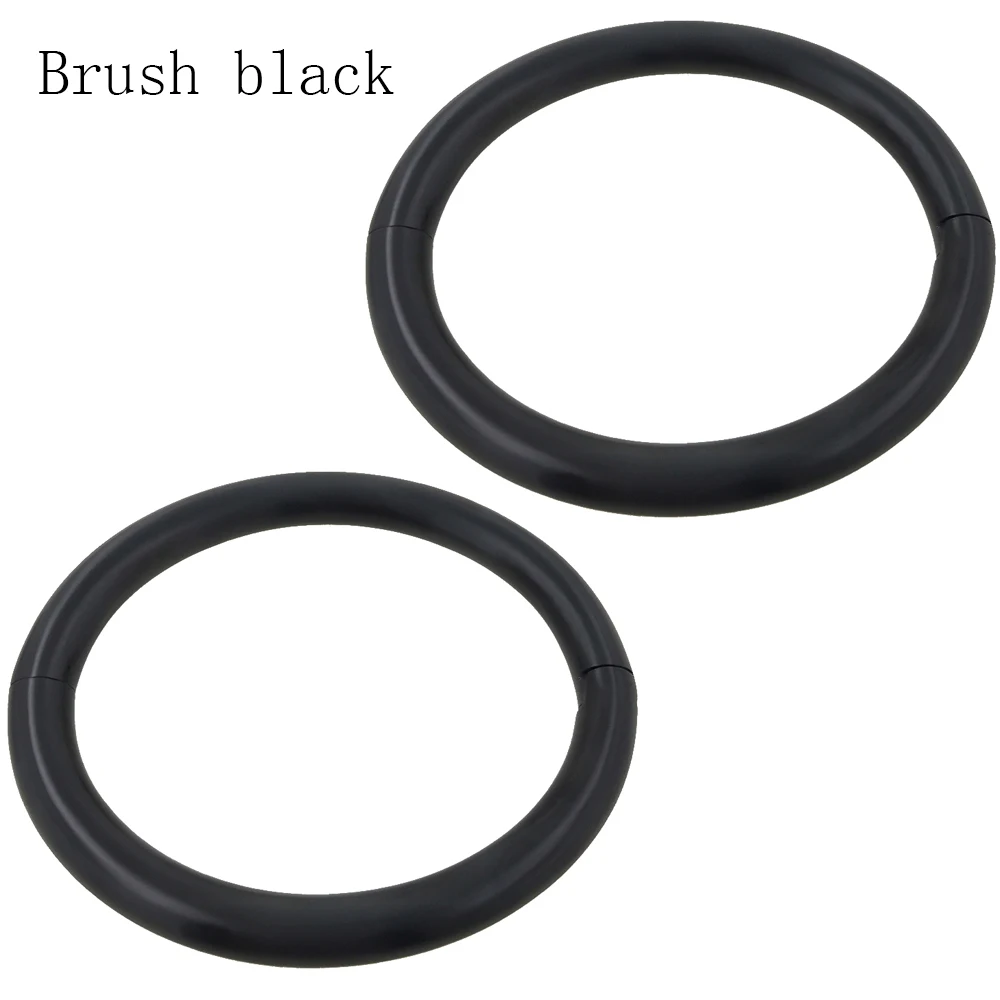 H057BB Brush BLACK Браслет acechannel из матовой нержавеющей стали с замочком на запястье, манжеты на лодыжке, браслет, модные ювелирные изделия, матовые блестящие манжеты - Окраска металла: H057BB Brush BLACK