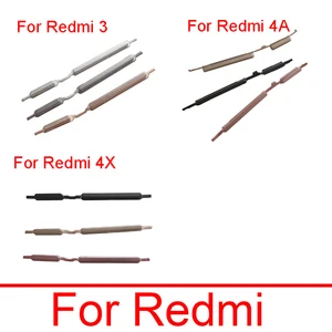Боковая кнопка включениявыключения громкости для Xiaomi Redmi 3 4A 4X клавиатура включениявыключения питания + Боковая кнопка переключения громкости запасные части