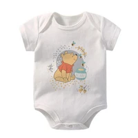 summer newborn baby boy girl short sleeve winnie the pooh rompers infant jumpsuit cute baby clothes one piece outfits