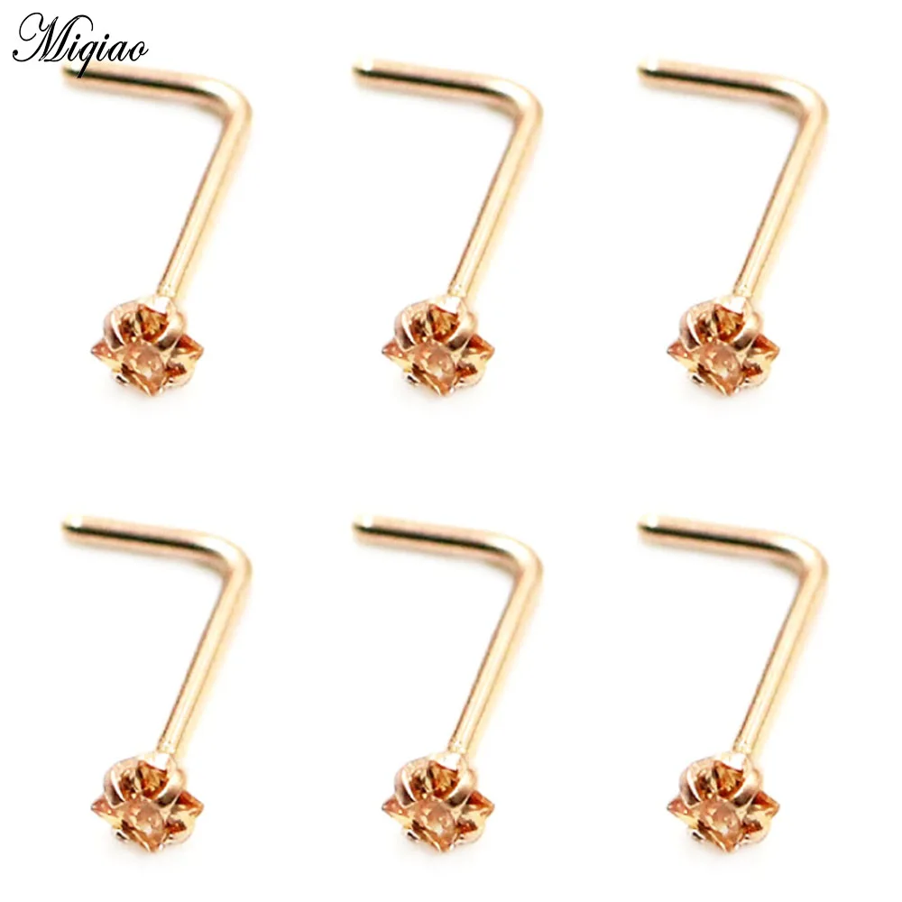 

Miqiao 2 Pcs European and American Body Piercing Jewelry Stainless Steel Nose Nail Claw Draft for Men and Women