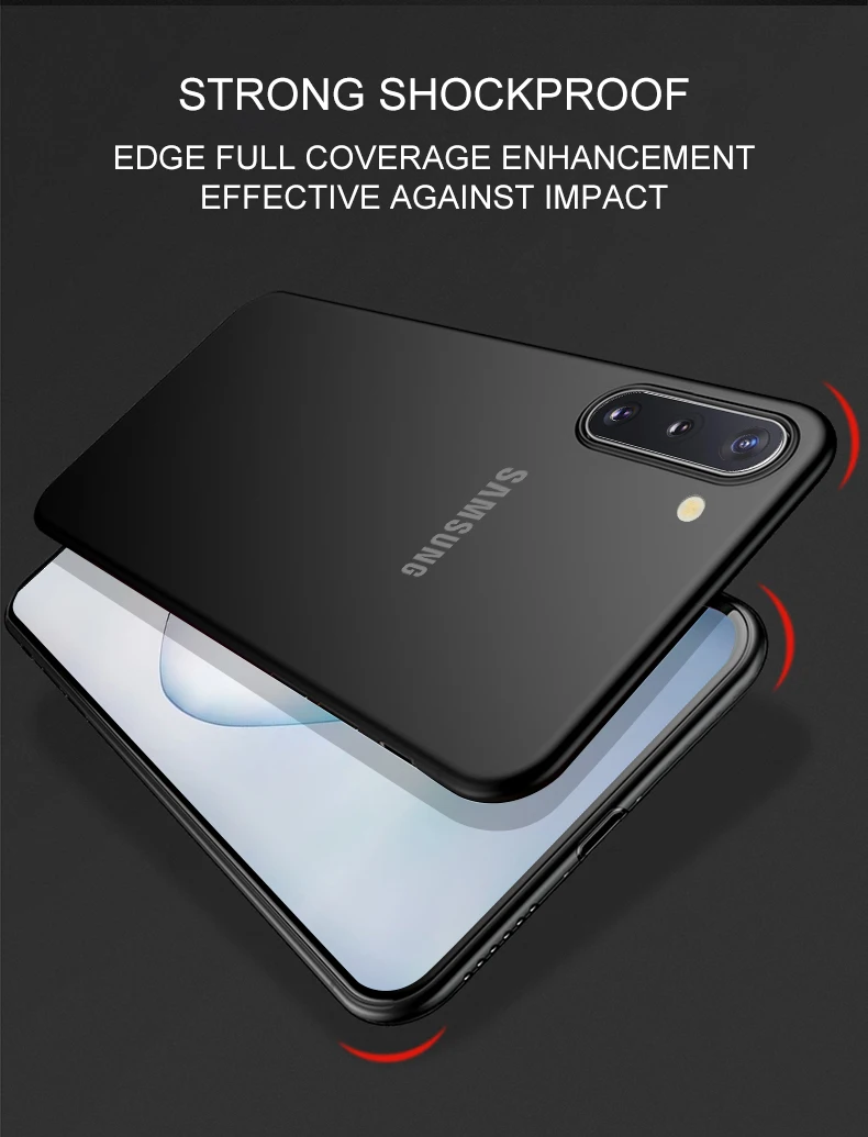 Ультратонкий чехол для телефона samsung Galaxy Note 10 Pro 8 9 S10 S9 S8 Plus S10e матовый прозрачный тонкий Чехол 0,3 мм