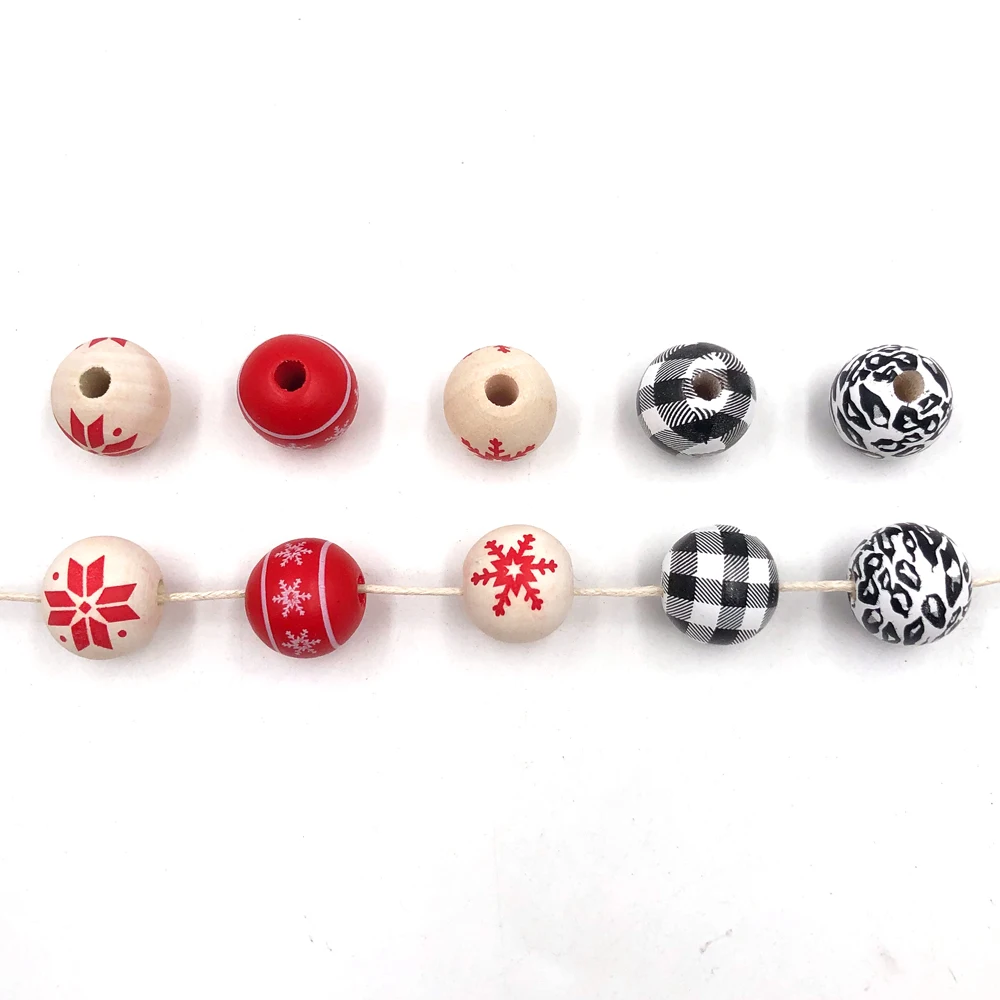 Натуральный красный принт Снежинка Черный и белый цвета решетки Леопард