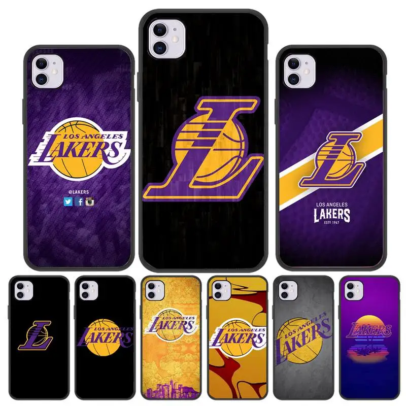 

Laker Phone Case For Iphone 5 SE 2020 6 6s 7 8 plus X Xr XS 11 12 Mini Pro Max Fundas Cover