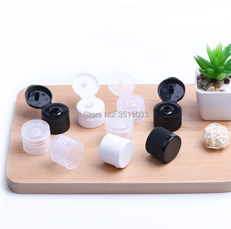 Пластиковый многоразовый косметический контейнер с откидной крышкой 300 мл 500