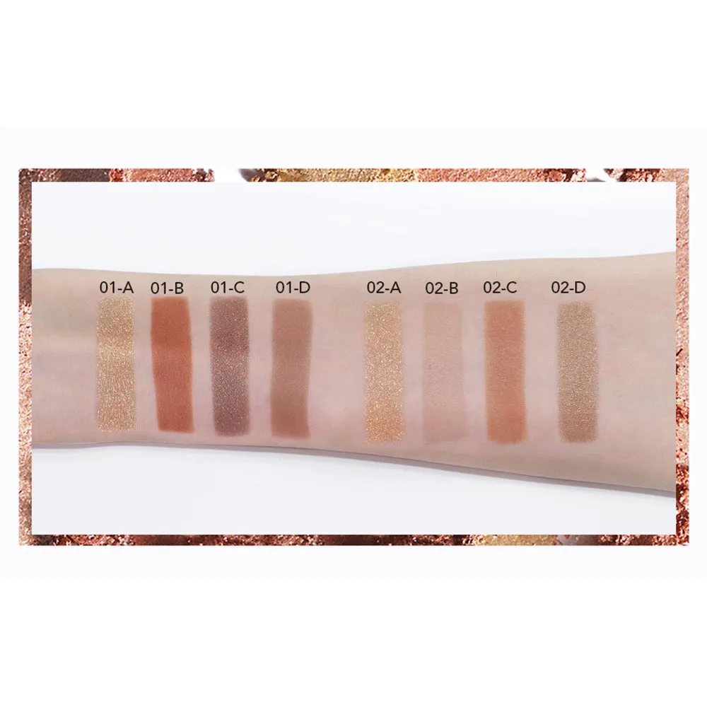 New 4-Color Matte Shimmer Glitter Eyeshadow Palette Makeup Waterproof Long Lasting Eyeshaow Cosmetics For Women Beauty |