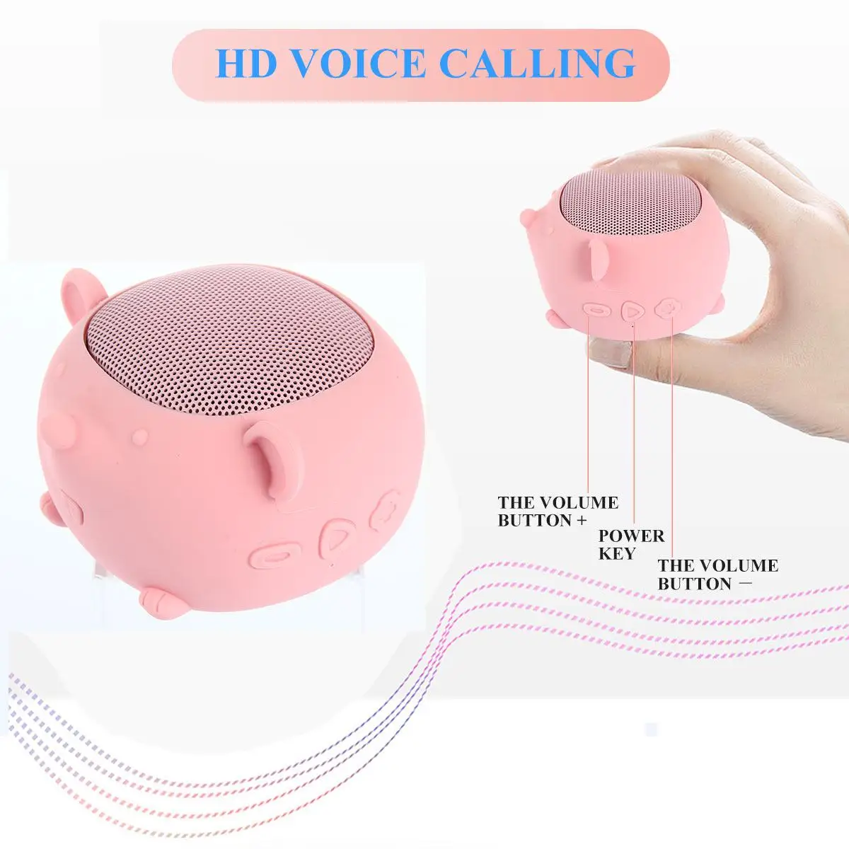 Портативный милый животный беспроводной динамик свинья слон мышь 3 Вт аудио