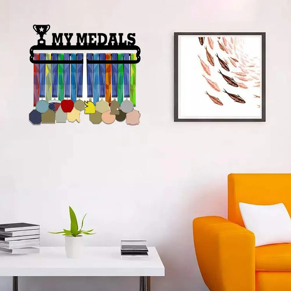 Стойка для хранения спортивных медалей настенное крепление металлическая