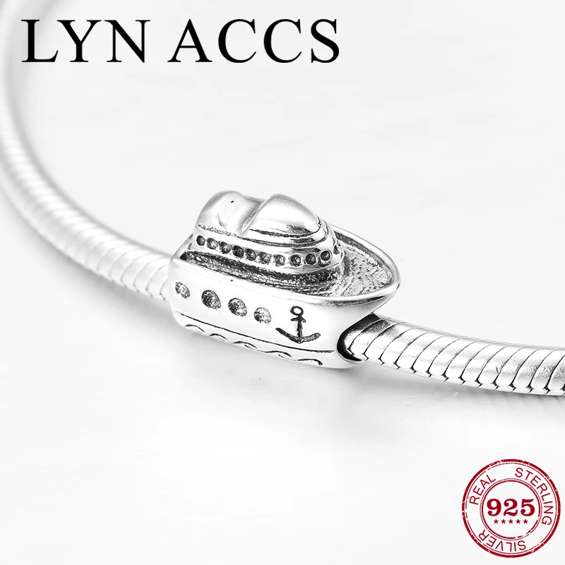 925 пробы серебряный DIY роскошные бусины круизной формы для изготовления