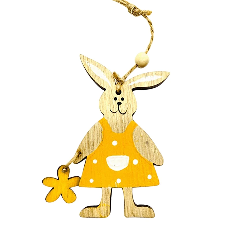 Счастливой Пасхи украшения деревянные стены в виде кролика Банни подвески