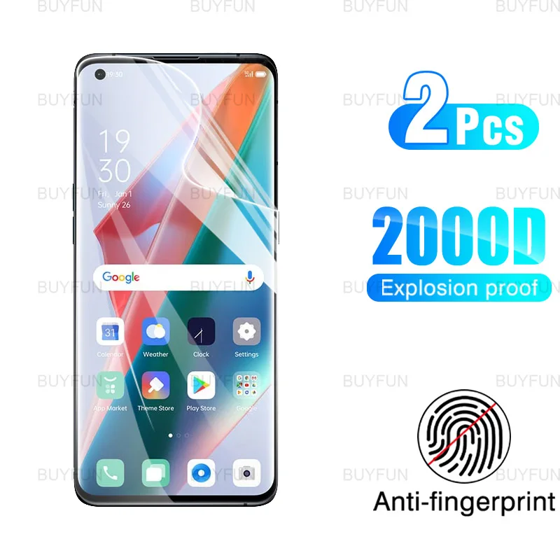 

Экран протектор для Oppo Find X3 6,7 дюймов 2 шт. крышка для телефона, которая полностью закрывает переднюю часть гидрогель пленка для Oppo find x3 Pro Neo ...