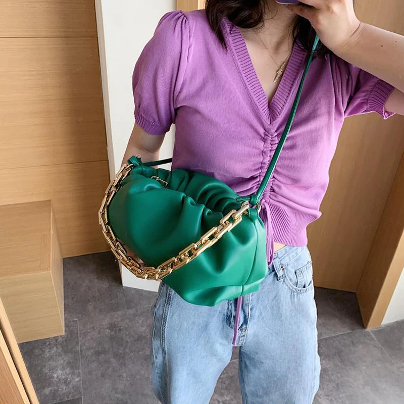 Женская сумка через плечо с золотой цепочкой модные вечерние сумки-клатчи 2020