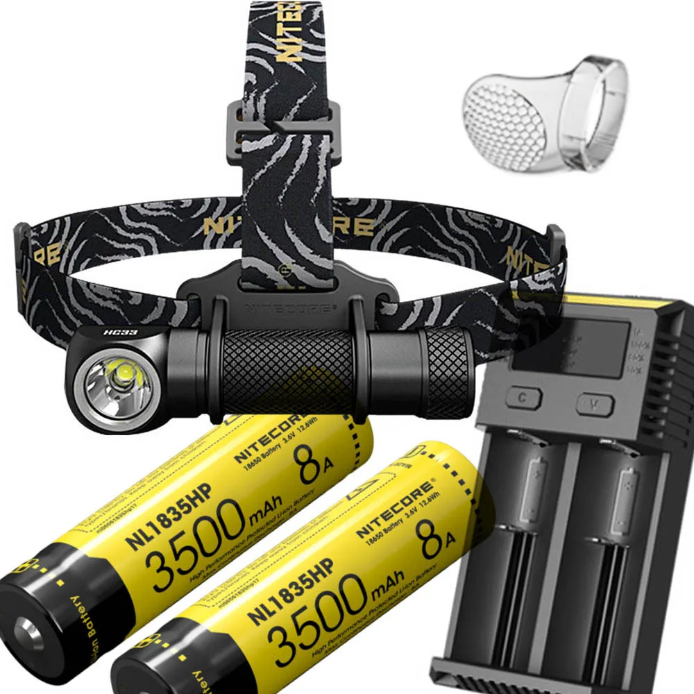 NITECORE HC33 налобный фонарь CREE XHP35 HD светодиодный Макс 1800 люмен дальность луча 187 м головной светильник 8 режимов работы наружный головной светильник