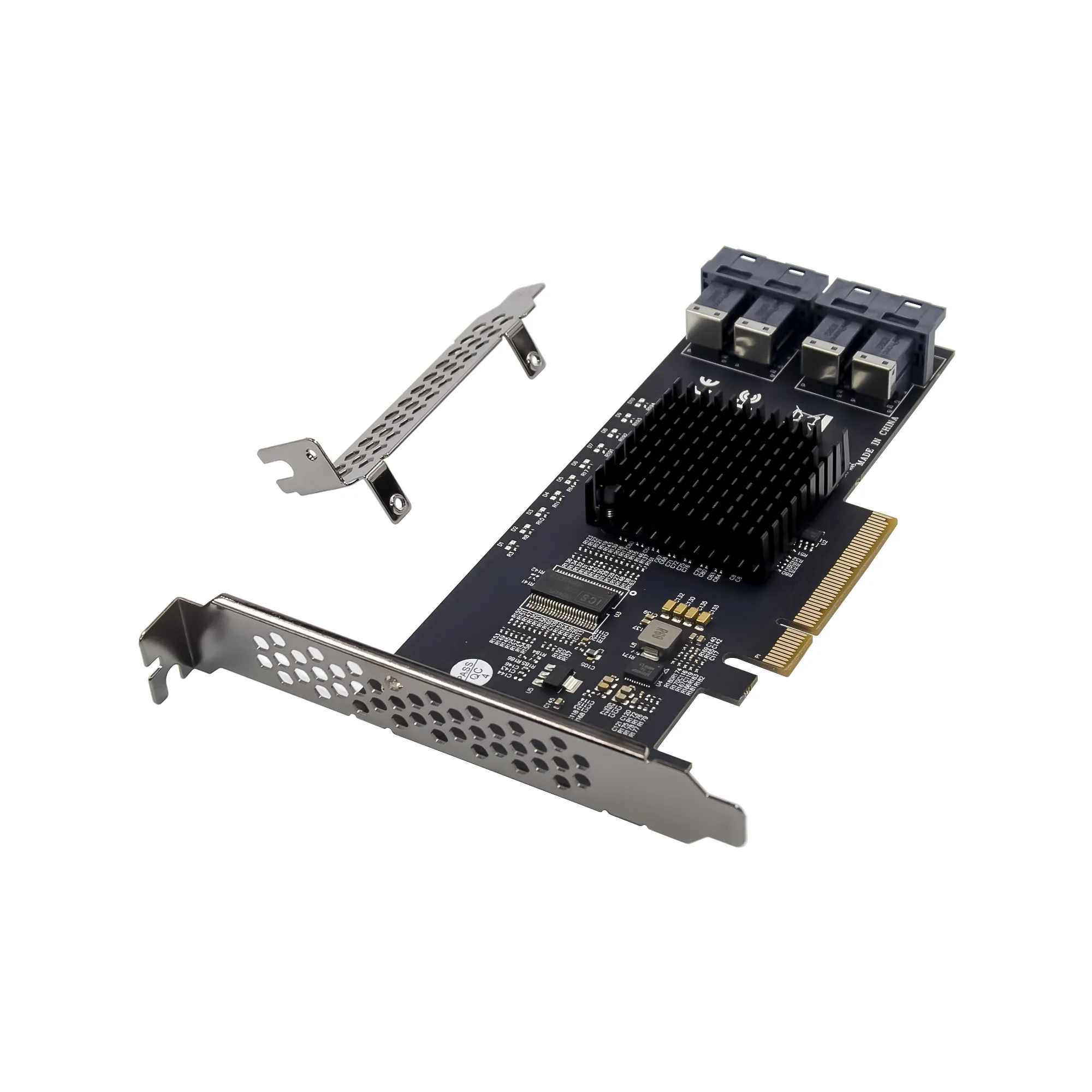 

Panto PCIE Gen 3 X8 to 4 port U.2 sff-8643 NVME expansion adapter card with PEX8724 chipset