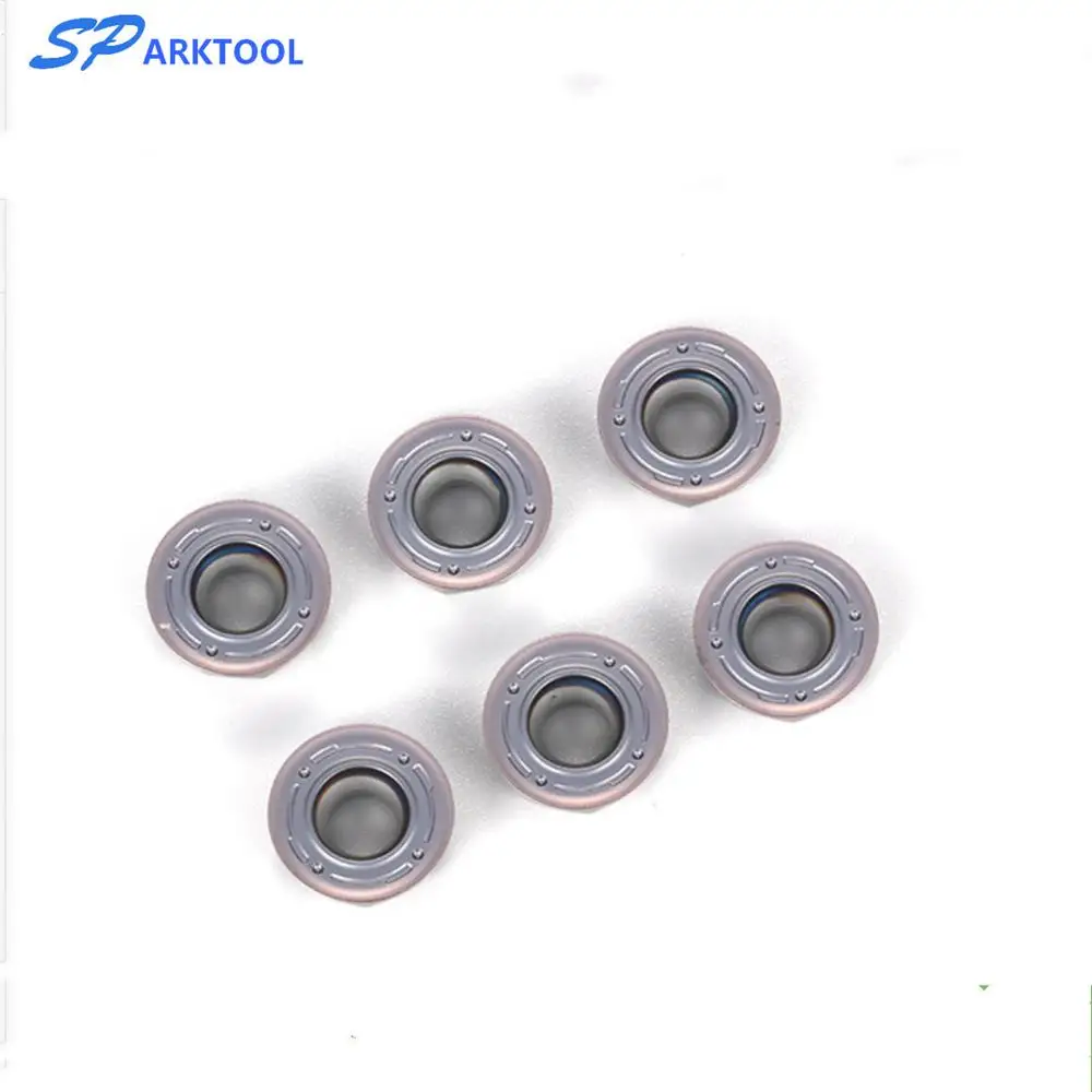 Набор токарных пластин комплект из 10 твердосплавных втулок RPMT10T3MO F для фрезерных