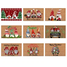 Natal divertido capacho capacho cobertor capacho de natal bem vindo casa decoração da porta da frente decorações casa festa de férias anão decoração capacho (3)