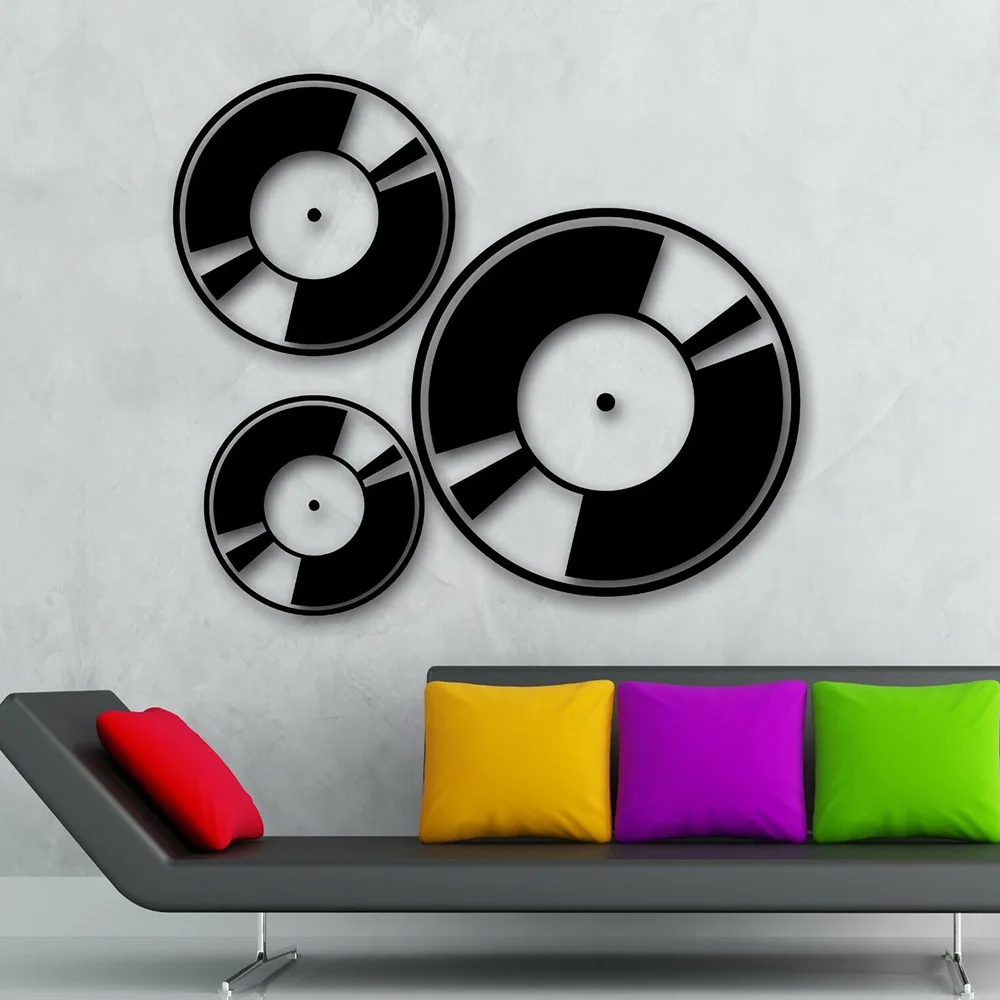 Музыкальные наклейки на стену виниловые в стиле ретро с изображением музыкантов