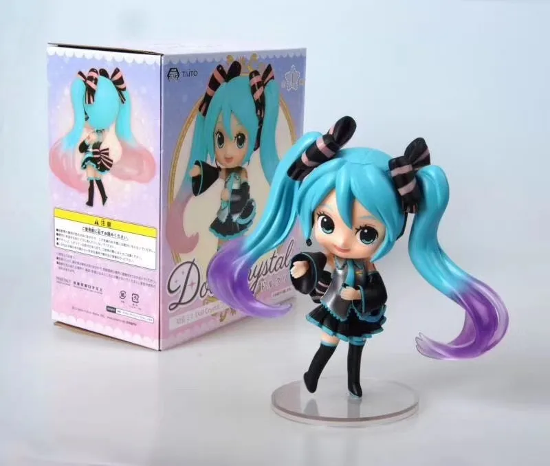 Qposket милые большие глаза Hatsune Miku кукла Кристалл кавайные фигурки модели
