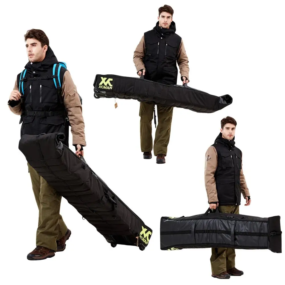 XCMAN Snowboard Bag with Wheels and Locker Reinforced Double Padding Perfect for Road Trips Air Plane Travel |