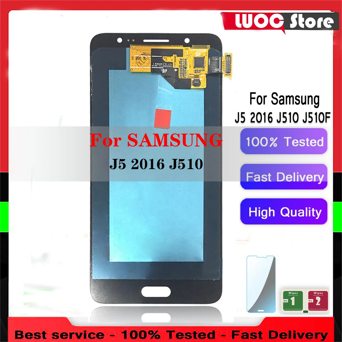 

AAA+++ Amoled LCD Display Touch Screen Digitizer Assembly Replacement For Samsung Galaxy J5 2016 J510 J510F J510FN J510M J510Y