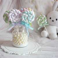 simulated lollipop artificail candy simulation cotton fake cake shop window display prop photography background