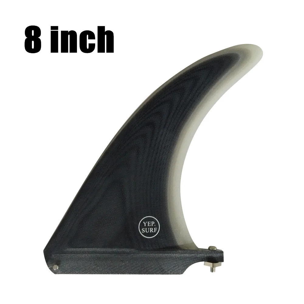 Black 8 inch " /8"/" /11" серфинговая доска для серфинга, одна коробка, плавник для серфинга, Лонгборд, длина 10,25 дюймов, sup, аксессуары, производительность, стиль noserider - Цвет: Black 8 inch