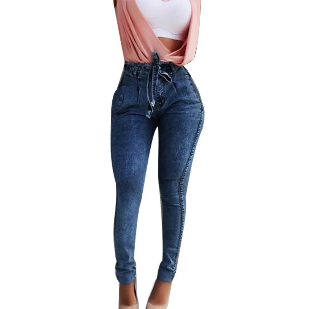 Fashion Jeans Women Denim Skinny Pants High Waist Stretch Jeans Slim Pencil Jeans Women Casual Jeans
