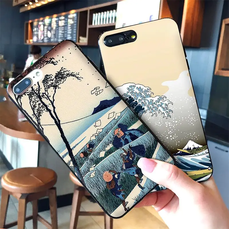 Большая волна от Kanagawa чехол для iPhone XS Max XR Мягкий силиконовый X 6 6S 7 8 Plus Coque Funda |