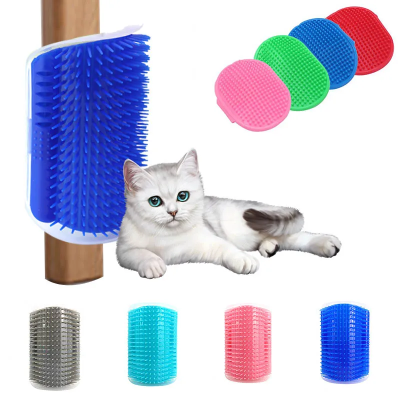 Угловая Массажная щетка для кошек самостоятельный уход расческа удаления волос