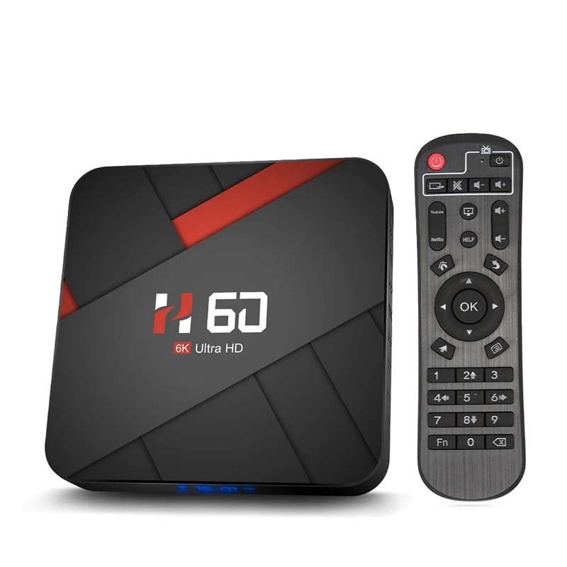 ТВ-приставка на Android, 6K, H.265, медиаплеер, 3D видео, 2,4 ГГц, 5 ГГц, Wi-Fi, Bluetooth, Смарт ТВ-приставка, телевизионная приставка с европейской вилкой