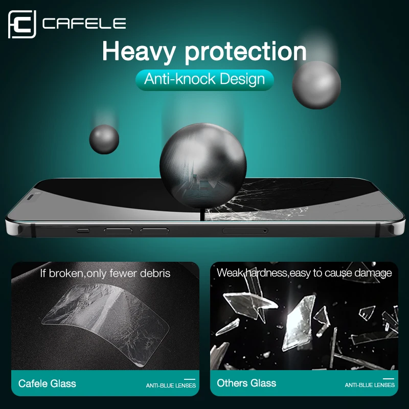 Защитное стекло Cafele для iPhone 12 Mini Pro Защитная пленка экрана с защитой от царапин 13 11