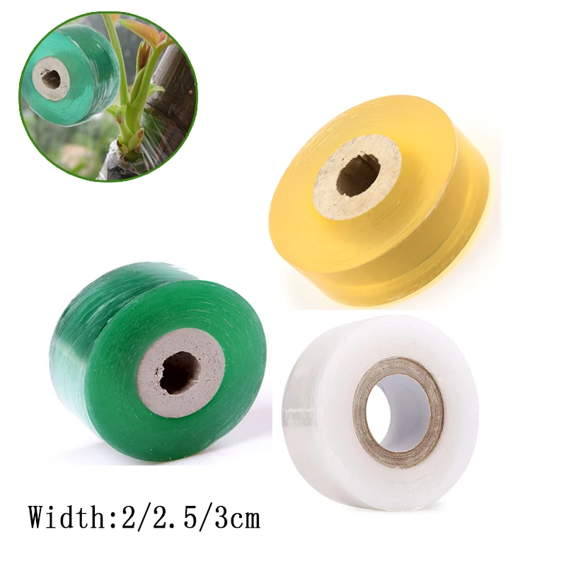 

2/2.5/3CM x 100M / 1 Roll Grafting Tape Garden Tools Fruit Tree Secateurs Engraft Branch Gardening bind belt PVC tie Tape