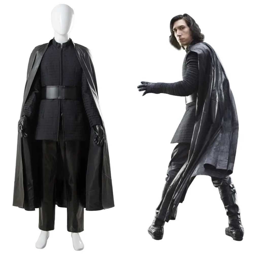 

Star Cosplay Wa 8 The Last Jedi Kylo Ren Cosplay Costume Outfit Cloak Full Sets Halloween Carnival Cape For Adult Men