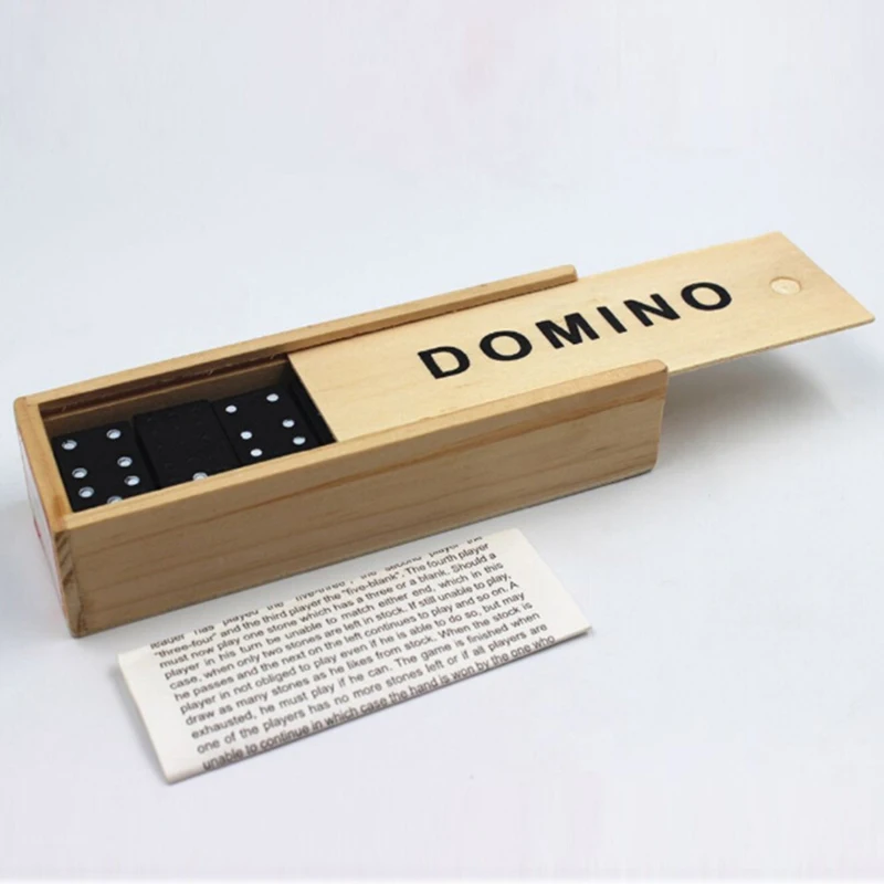 28 Pcs/set Kids Wooden Domino Travel Board Games Handmade Blocks Children Baby Funny Educational Montessori Toys Gifts | Игрушки и хобби